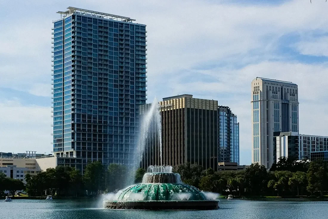 Lake Eola in Orlando, Florida