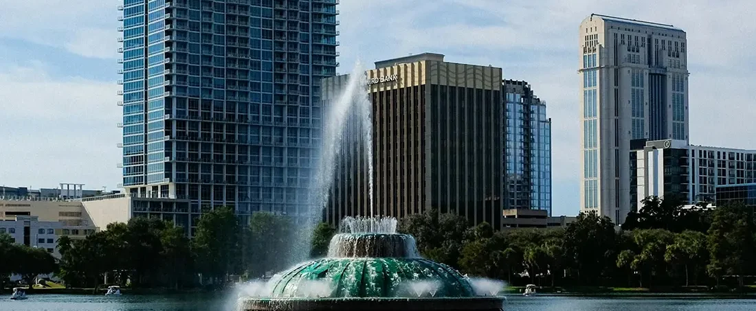 Lake Eola in Orlando, Florida