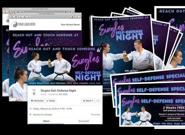 Single self-defense promotion.