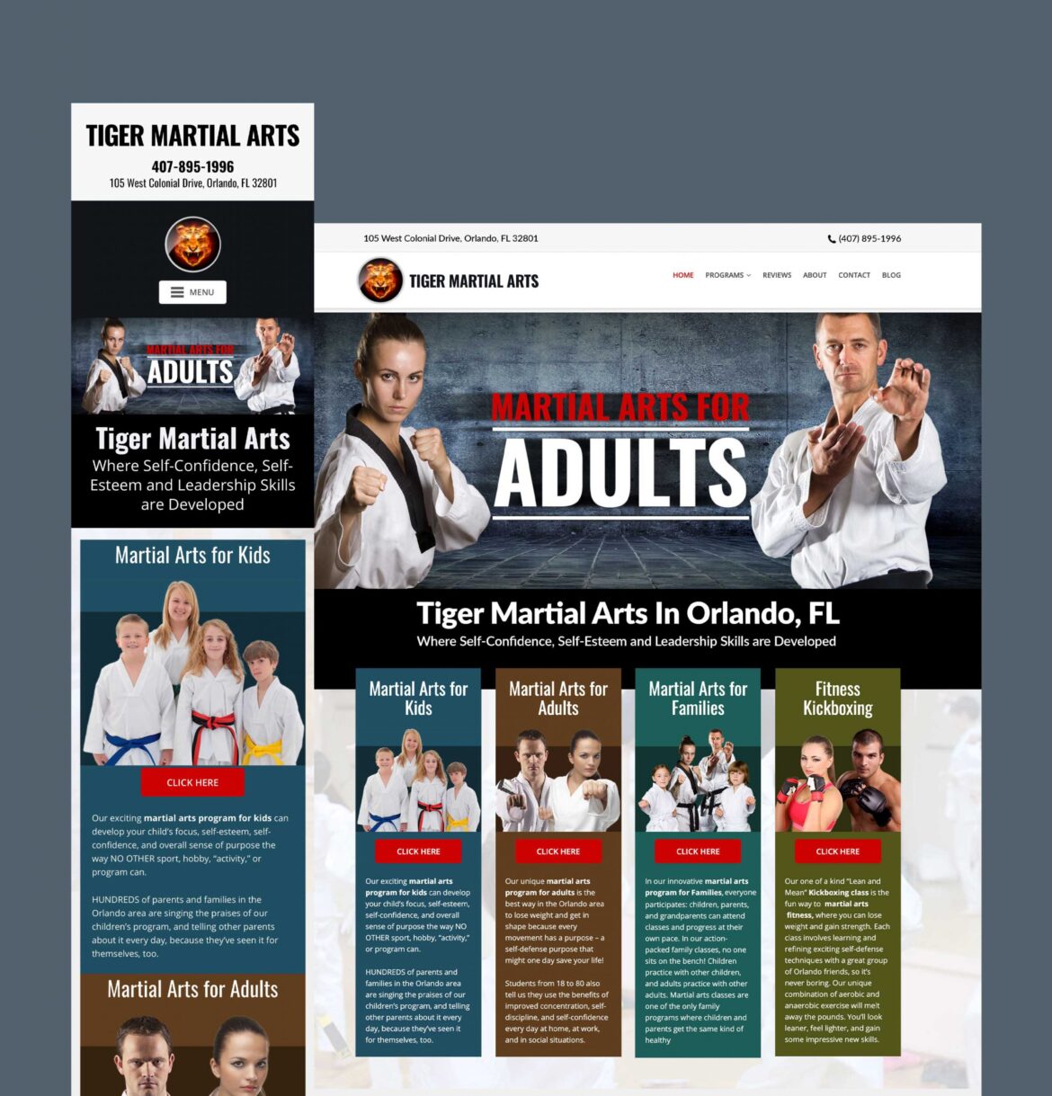 Martial Arts Website Design